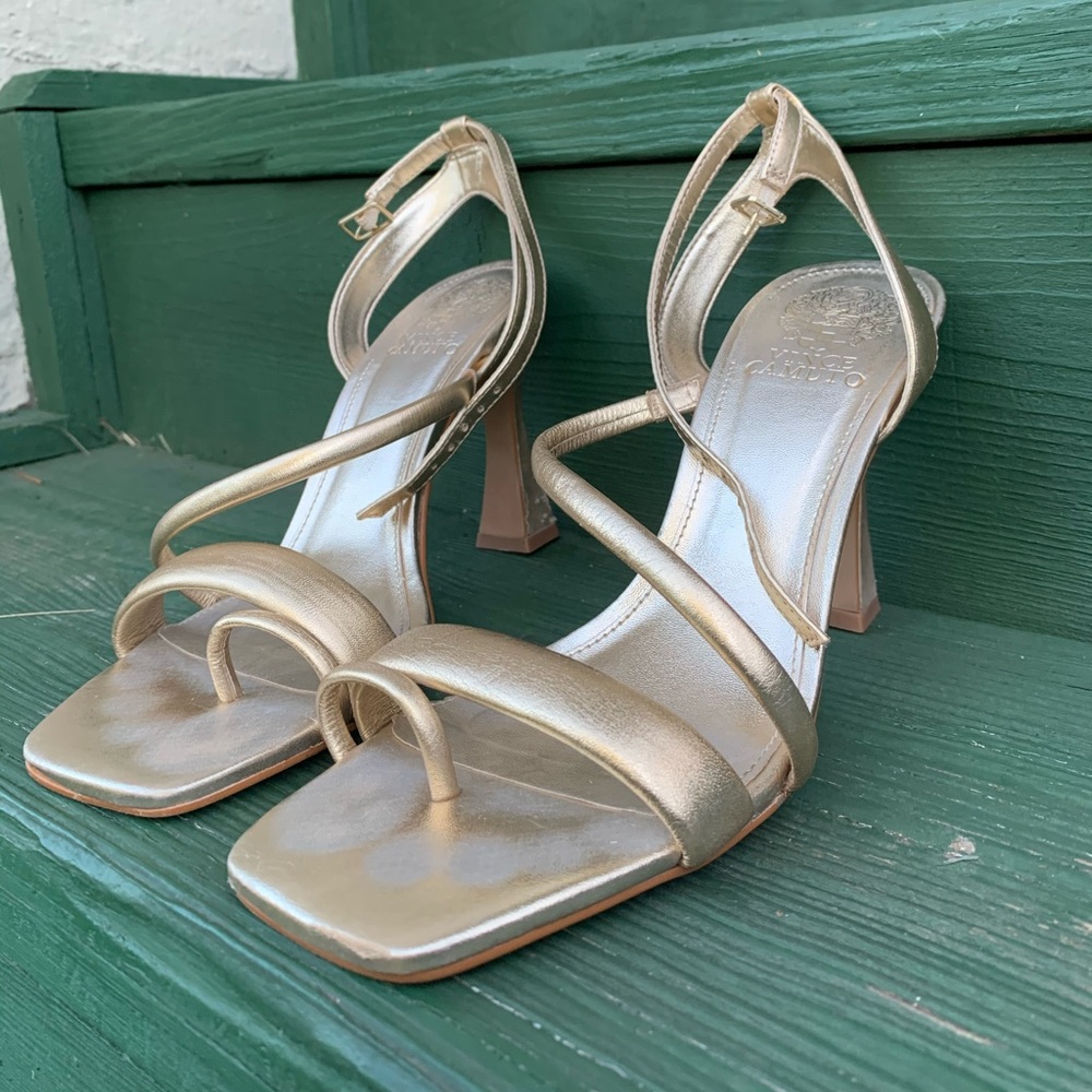 Vince Camuto Gold Heels